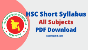 HSC Short Syllabus 2024